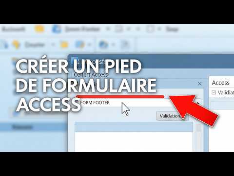 ACCESS: Create a Professional FORM FOOTER in 5 minutes! (Access Form Tutorial 05-025)