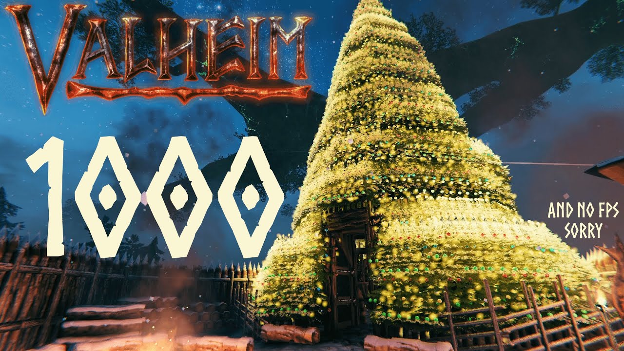 1000 Christmas Trees as One Valheim YouTube