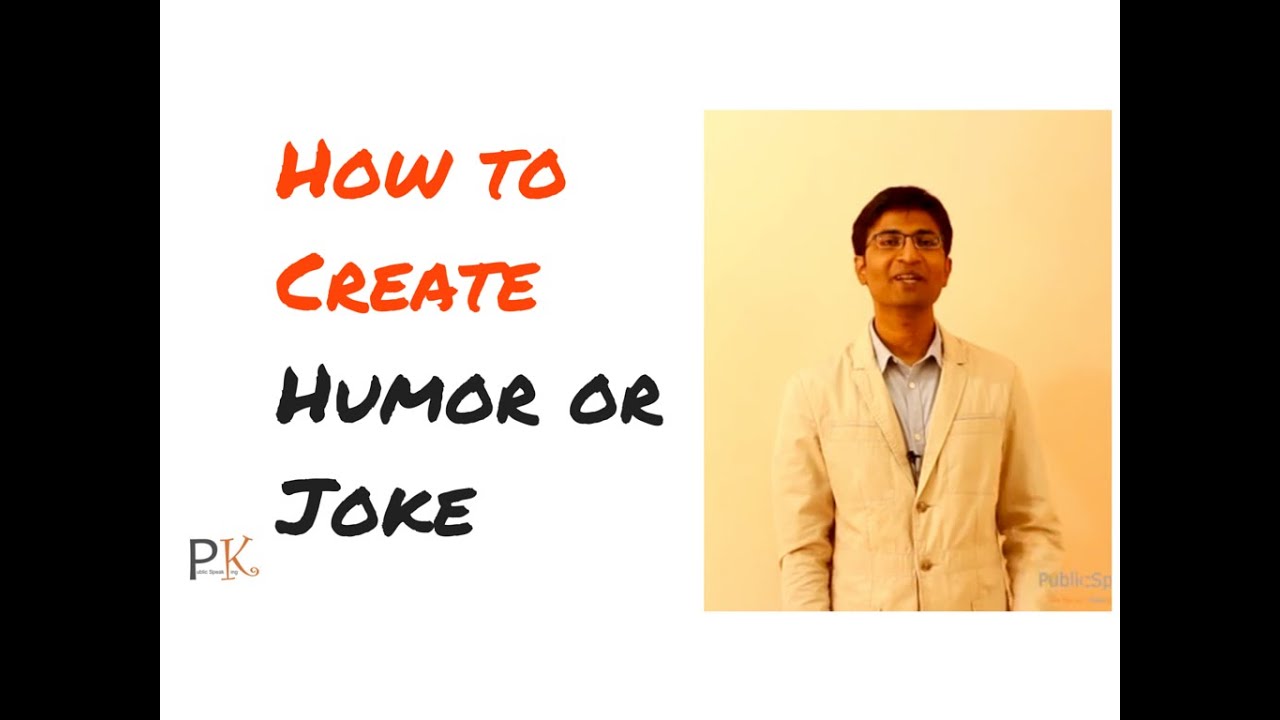 how to make a joke during a speech