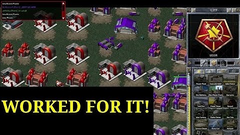 3 on 3 multiplayer Command and Conquer WORKED FOR IT, VERY GOOD TEAMMATES!!