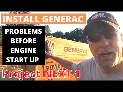 HOW TO INSTALL GENERAC 25 KW  / PROBLEMS BEFORE ENGINE START UP (Pt.5)