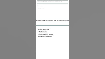 Azure interview questions - challenges to migrate azure sql - full video in description
