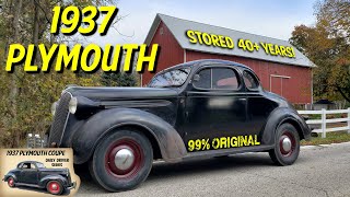 Barn Find!  1937 Plymouth Coupe UNBELIEVABLE Original! TIME CAPSULE! Does it RUN? #barnfind