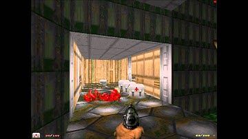 Ultimate Doom E1M2 Speedrun In 30 Seconds (Skulltag)
