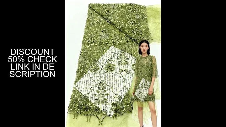 African Sequins Lace Fabrics 2025 5Yards High Quality French Nigerian Groom Beaded Lace Fabric For S