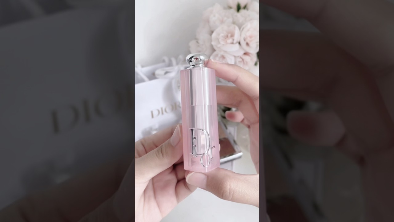 Pretty in Dior Addict Lip Glow in 001 pink as always 