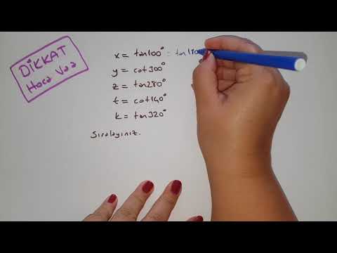 Trigonometrik İfadelerde Sıralama / Trigonometri #12