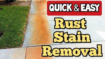 How to REMOVE RUST STAINS from your driveway QUICKLY & EASILY