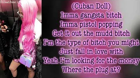 Honey Oso x Cuban Doll x Asian Doll - Gangsta Bitch LYRICS