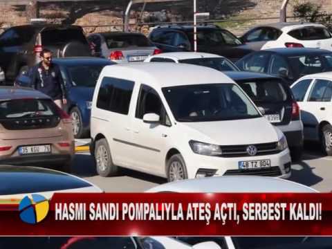 HASMI SANDI POMPALIYLA ATEŞ AÇTI SERBEST KALDI