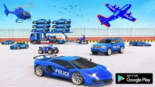 US Police-Car Transport Trucks 1 screenshot 1