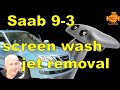 Saab 9-3 Windshield Washer Nozzle Replacement | Easy DIY