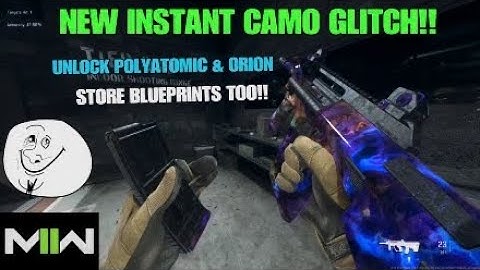 *NEW* INSTANT CAMO AND BLUEPRINT GLITCH MW2! UNLOCK POLYATOMIC/ORION/BLUEPRINTS! MW2 CAMO GLTICHES