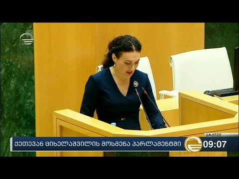 პარლამენტში ქეთევან ციხელაშვილს მოუსმენენ