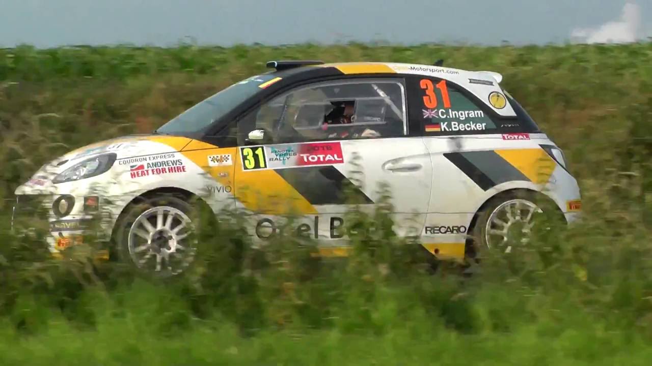 Chris Ingram Katrin Becker Opel Adam R2 Erc Ypres Rally 16 Youtube