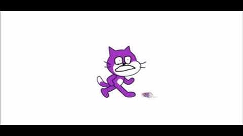 Scratch Cat Tries The Grimace Shake
