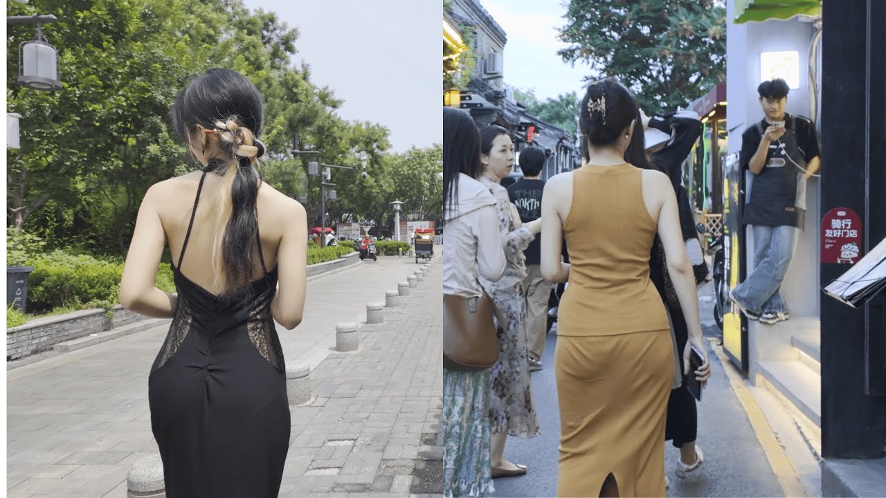 Идеальные бёдра в движении｜Неожиданная уличная встреча, от которой замирает сердце｜4K-HDR