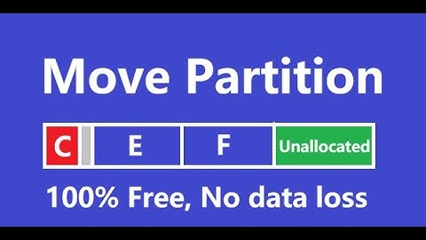 How to Move a Partition with Free Tool Partition Resizer