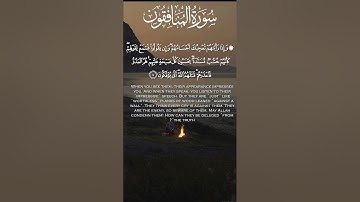 سورة المنافقون   القارئ طارق محمد