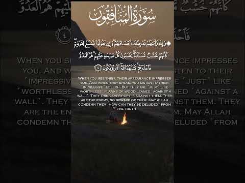 سورة المنافقون القارئ طارق محمد