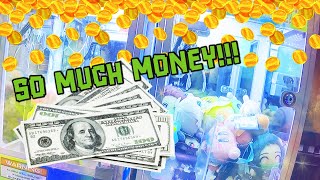 How Much Money Do Mini Claw Machines Make?! First time money collection and refill video !