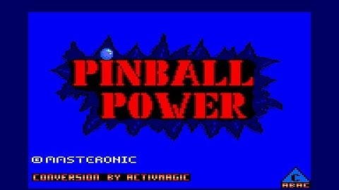 Pinball Power Review for the Amstrad CPC by John Gage