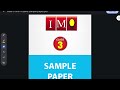 Olympiads maths sample paper class III