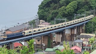 小田急から西武へ　小田急8000形西武譲渡甲種輸送根府川〜早川　2024年5月19日