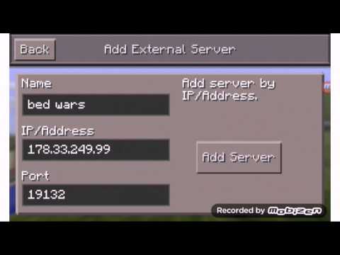 Minecraft pe 11.1 (bed wars buildbattle vb) server - YouTube