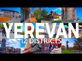 Yerevan 12 district walking tour in all areas of capital of armenia april 2023 4k 60 fps