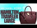 Michael Kors Hamilton Traveler Large Leather Satchel