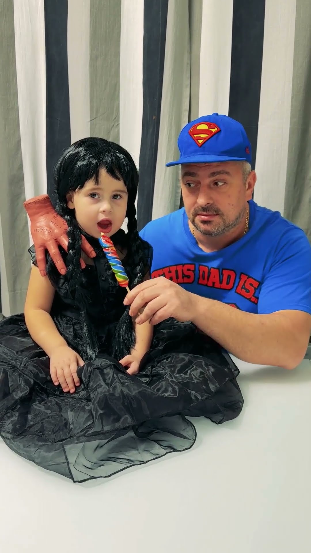 comedy: ?dad pranks baby with lollipop?❤️?