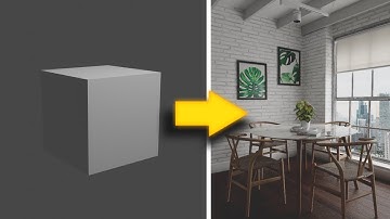 Making a dining room in blender Timelapse