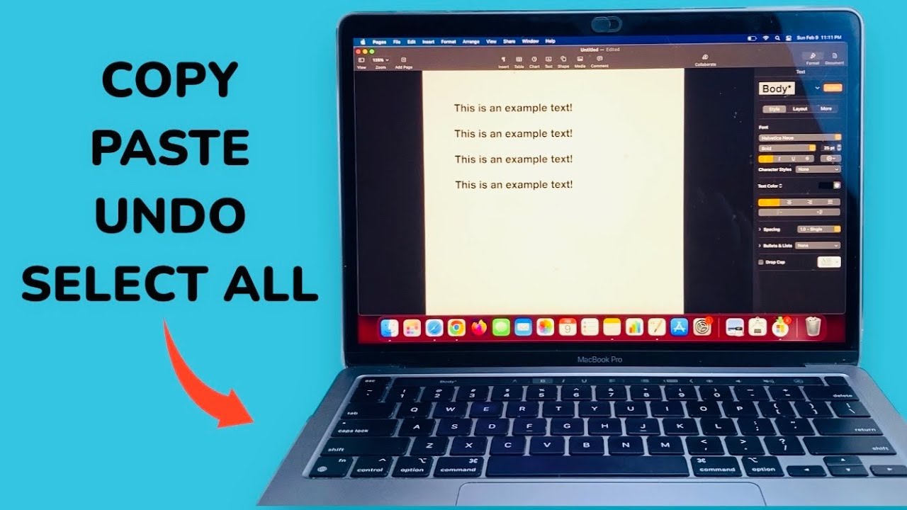 How To Copy, Paste, Select All Using Keyboard Shortcut on MacBook - YouTube