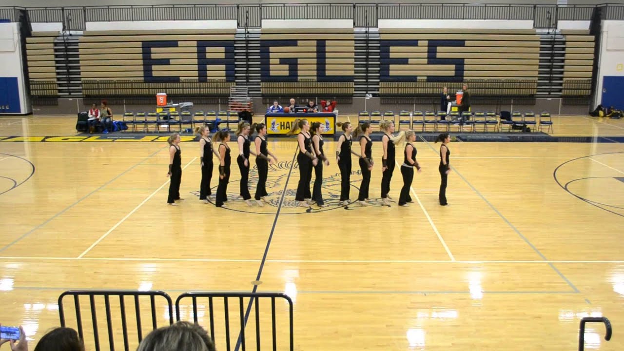 HHS Varsity Pom 12-12-13 - Kesha Kickline Routine - YouTube