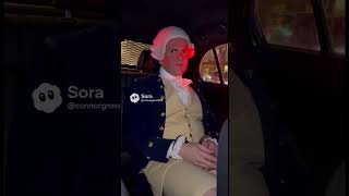 George Washington hates the police 😂 #ai #sora #viral #funny