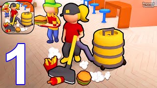 Clean It: Restaurant Cleanup - Gameplay Walkthrough Part 1 Idle Restaurant Cleanup Manager (Android) screenshot 5