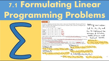 7.1 Formulating linear programming problems (DECISION 1 - Chapter 7: The simplex algorithm)