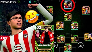 😂 ¿QUE PASA SI USAS a JUAN GUARNIZO de DELANTERO en EFOOTBALL 2024 Mobile?