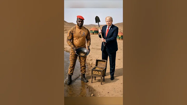 Donald Trump & Ibrahim Traoré Discover Gold in the Desert 🤣 Burkina Faso🇧🇫 Political Stairs #comedy