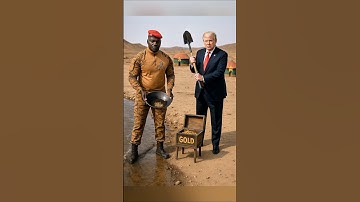Donald Trump & Ibrahim Traoré Discover Gold in the Desert 🤣 Burkina Faso🇧🇫 Political Stairs #comedy