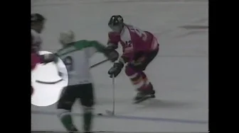 Paul Kariya spears Ed Ward 1/28/98