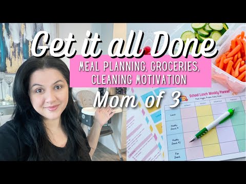 MEAL PLANNING + FRIDGE & PANTRY RESTOCK 🍱 SPEED CLEAN 2022 | GETTING IT ALL DONE | MOM LIFE