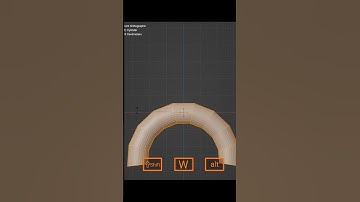 bending in blender with shortcut ^) #tutorial #blender #tips