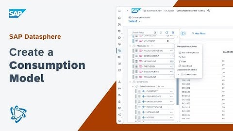 Create a Consumption Model: SAP Datasphere