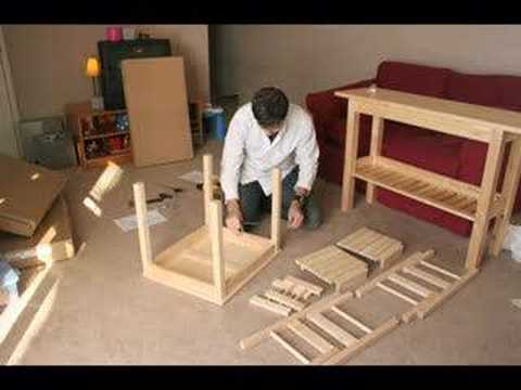 stop-motion IKEA furniture assembly