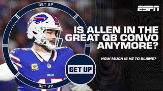 Josh Allen OUT of the GREAT QBs CONVERSATION after playoff LOSS to the Chiefs?  | Get Up