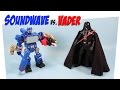 Transformers Hero Mashers Soundwave vs Star Wars Black Series Darth Vader