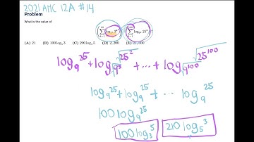 2021 AMC 12A #14 / SOLVING LOGARITHMIC EQUATIONS