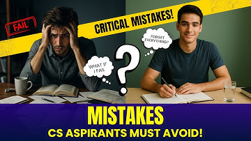 COMMON MISTAKES That Will Make You FAIL | CS Exam Aspirants MUST WATCH